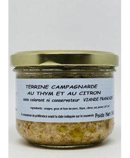 Terrine campagne au thym et...