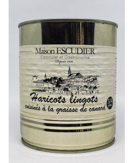 Haricots lingots cuisinés à...