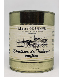 Saucisses de Toulouse confites
